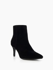 Dune London Black Obsessive 2 Mid Heel Ankle Boots - Image 4 of 6