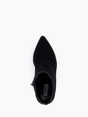 Dune London Black Obsessive 2 Mid Heel Ankle Boots - Image 6 of 6