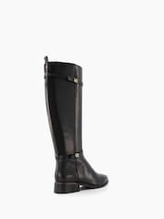 Dune London Black Tap Buckle Trim High Boots - Image 5 of 6