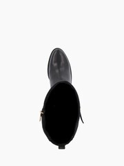 Dune London Black Tap Buckle Trim High Boots - Image 6 of 6
