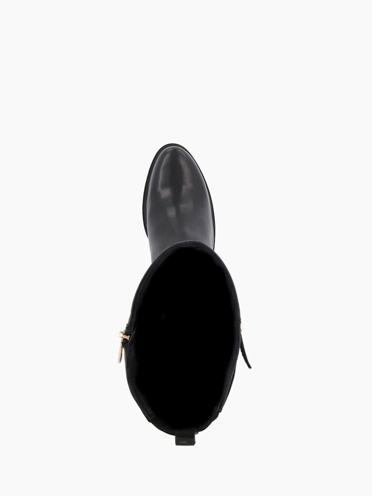 Dune London Black Tap Buckle Trim High Boots - Image 6 of 6