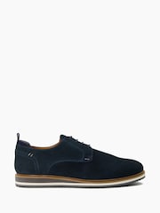 Dune London Blue Bucatini Wedge Sole Lace-Up Shoes - Image 1 of 6