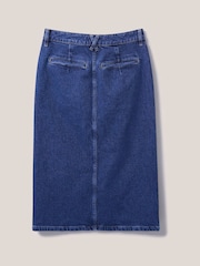 White Stuff Denim Poppy Denim Midi Skirt - Image 5 of 6