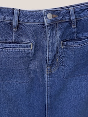 White Stuff Denim Poppy Denim Midi Skirt - Image 6 of 6