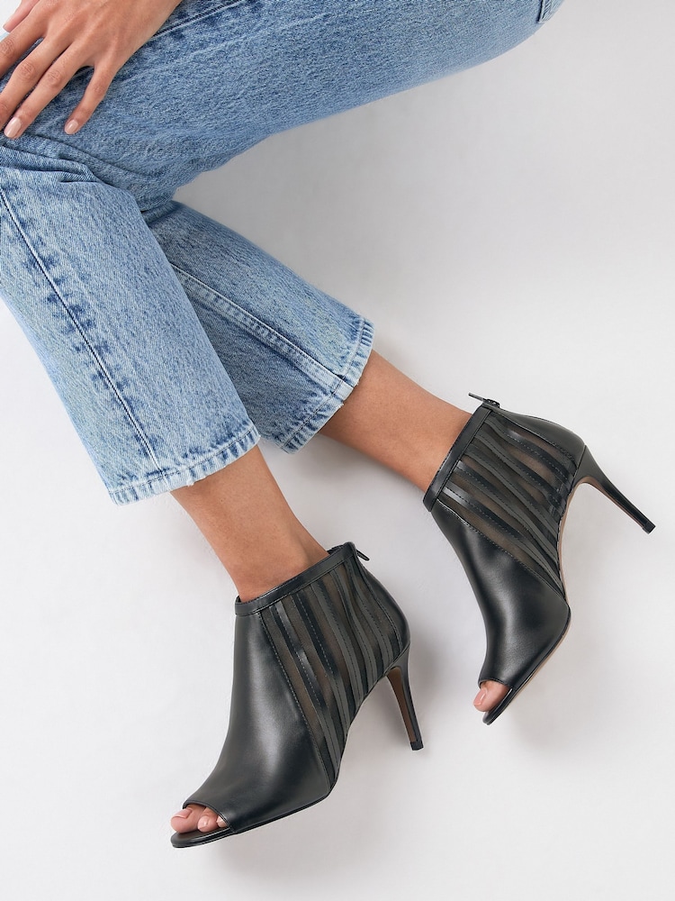 Black Forever Comfort® Mesh Panel Shoe Boots - Image 2 of 6
