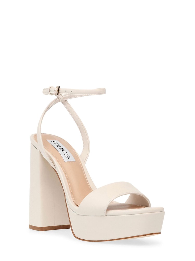 Steve Madden Lessa Sandal Bone Patent - Image 2 of 7 Steve Madden Lessa Sandal Bone Patent - Image 2 of 7