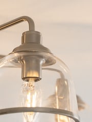 Brushed Chrome Gloucester 5 Light Flush Ceiling Light - Image 4 of 6