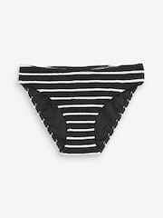 Black/White Crinkle Bikini Bottoms - Image 5 of 5