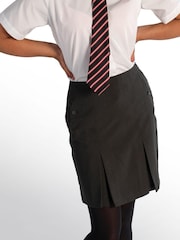 Trutex Harrow Grey Twin Pleat Skirt - Image 1 of 4