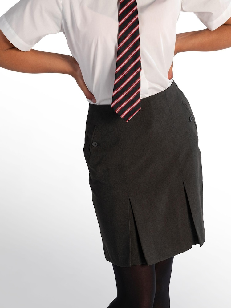 Trutex Harrow Grey Twin Pleat Skirt - Image 1 of 4