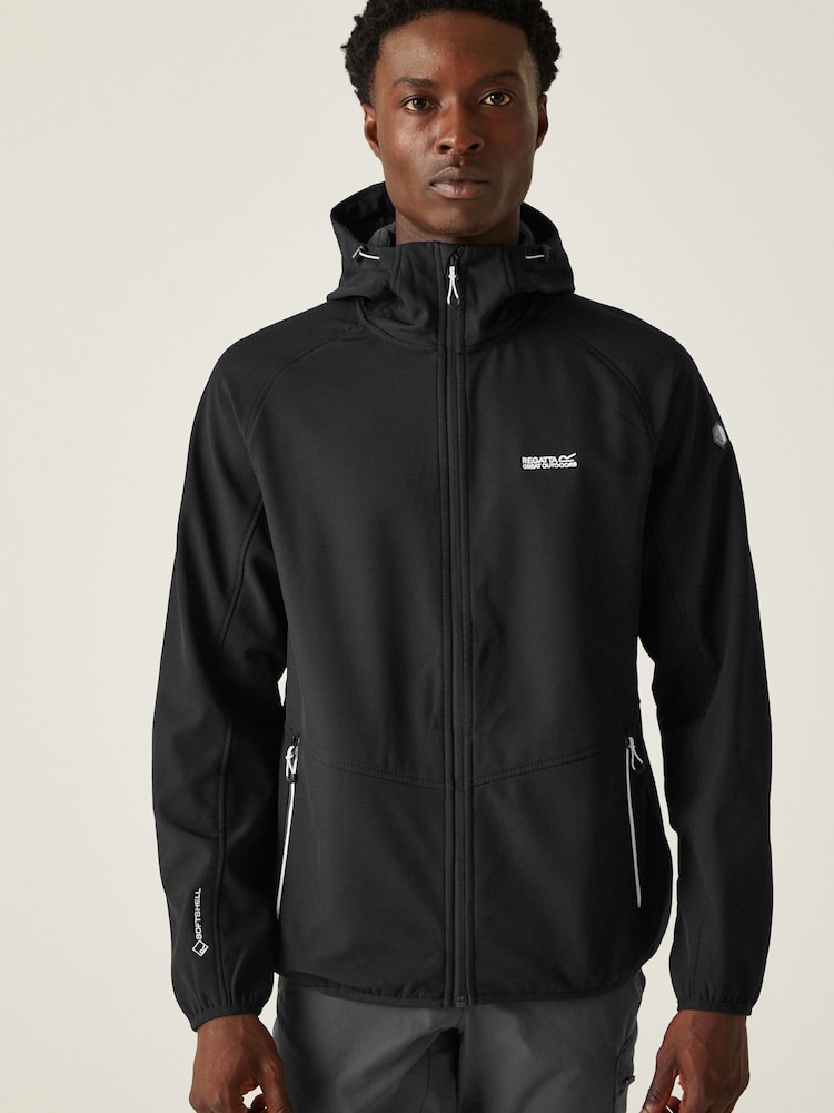 Regatta – Arec III – Softshell-Jacke in Schwarz, spritzwasserbeständig - Bild 1 von 9