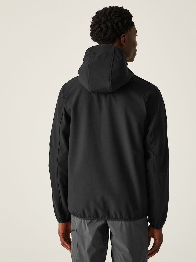 Regatta – Arec III – Softshell-Jacke in Schwarz, spritzwasserbeständig - Bild 2 von 9