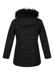 Regatta Black Shower Resistant Fabrizia Insulated Thermal Longline Jacket - Image 5 of 7