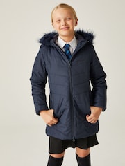 Regatta Blue Shower Resistant Fabrizia Insulated Thermal Longline Jacket - Image 1 of 10