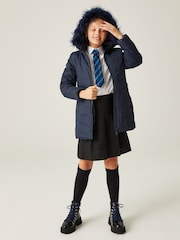 Regatta Blue Shower Resistant Fabrizia Insulated Thermal Longline Jacket - Image 3 of 10