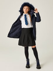 Regatta Blue Shower Resistant Fabrizia Insulated Thermal Longline Jacket - Image 4 of 10