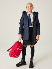 Regatta Blue Shower Resistant Fabrizia Insulated Thermal Longline Jacket - Image 5 of 10