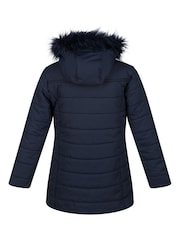 Regatta Blue Shower Resistant Fabrizia Insulated Thermal Longline Jacket - Image 9 of 10