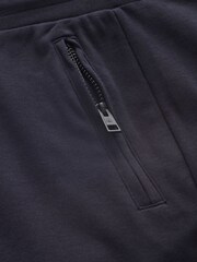 Navy Blue/Grey 2 Pack Straight Zip Pocket Jersey Shorts - Image 13 of 14