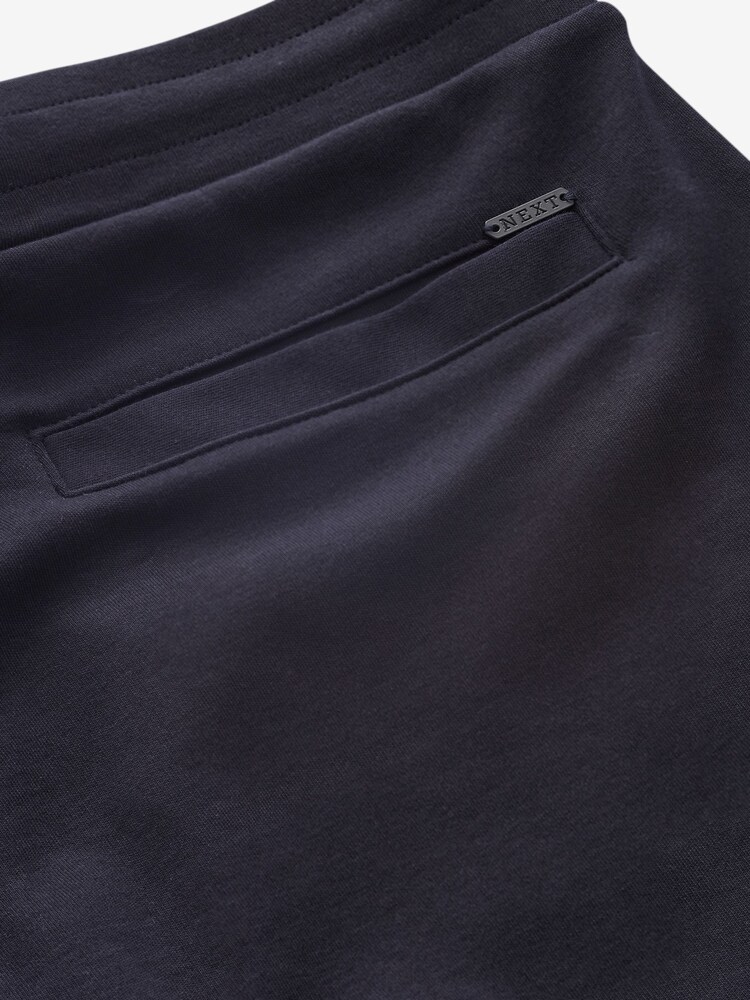 Navy Blue/Grey 2 Pack Straight Zip Pocket Jersey Shorts - Image 14 of 14