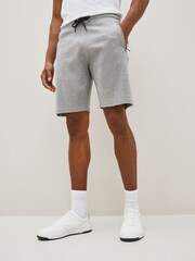 Navy Blue/Grey 2 Pack Straight Zip Pocket Jersey Shorts - Image 3 of 14