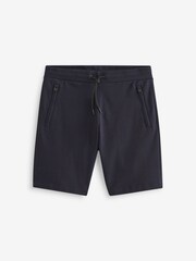 Navy Blue/Grey 2 Pack Straight Zip Pocket Jersey Shorts - Image 7 of 14