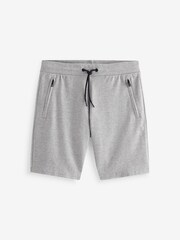 Navy Blue/Grey 2 Pack Straight Zip Pocket Jersey Shorts - Image 8 of 14