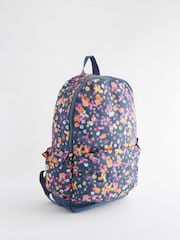 Navy Floral Backpack - Image 1 of 6
