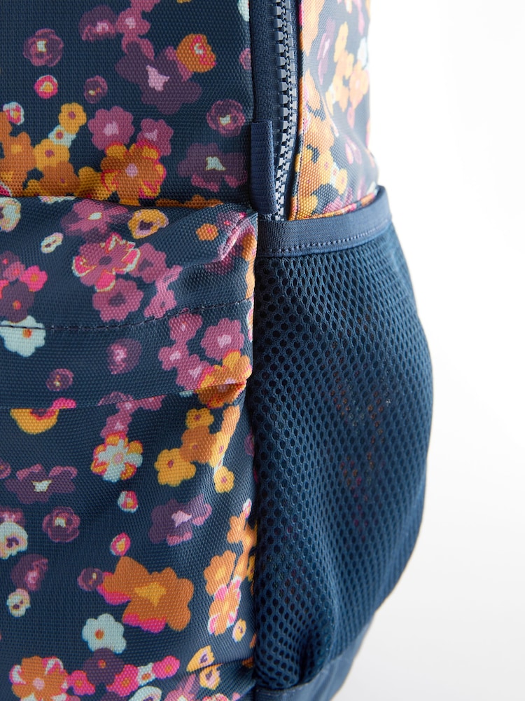 Navy Floral Backpack - Image 5 of 5