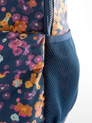 Navy Floral Backpack - Image 6 of 6