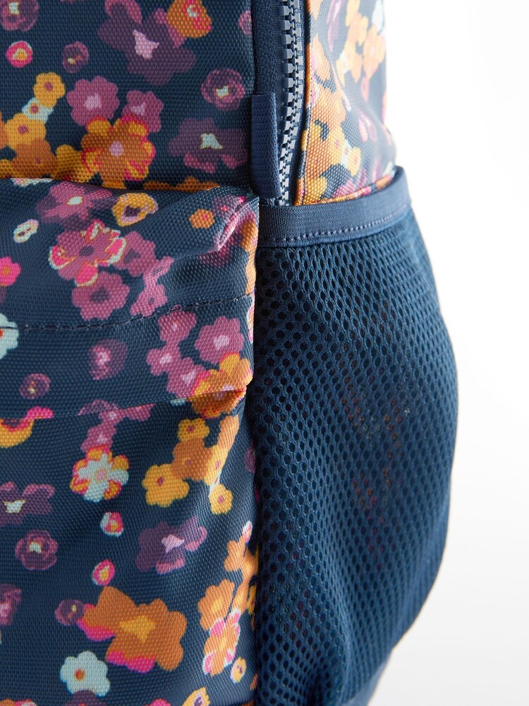Navy Floral Backpack - Image 6 of 6