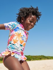 Ecru/Pink 2 Piece Sunsafe Swim Set (3mths-16yrs) - Image 1 of 9