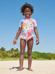 Ecru/Pink 2 Piece Sunsafe Swim Set (3mths-16yrs) - Image 2 of 9