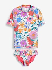Ecru/Pink 2 Piece Sunsafe Swim Set (3mths-16yrs) - Image 5 of 9