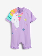 Lilac Purple Applique Character Swimsuit (3mths-7yrs) - Image 2 of 6
