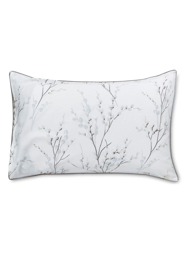 Laura Ashley Set of 2 Steel Grey Pussy Willow 100% Cotton Pillowcases - Image 4 of 4
