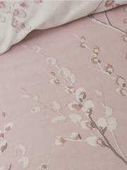 Laura Ashley Blush Pink Pussy Willow 100% Cotton Duvet Cover and Pillowcase Set - Image 3 of 5