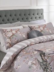 Laura Ashley Set of 2 Iris Purple 220 Thread Count Belvedere 100% Cotton Pillowcases - Image 1 of 5