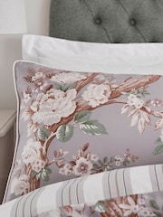 Laura Ashley Set of 2 Iris Purple 220 Thread Count Belvedere 100% Cotton Pillowcases - Image 2 of 5
