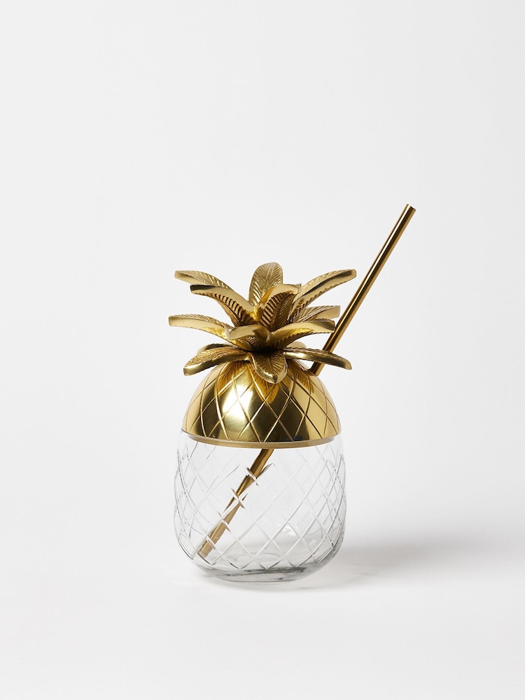 Oliver Bonas Gold Cocktail Pineapple Cup - Image 2 of 4
