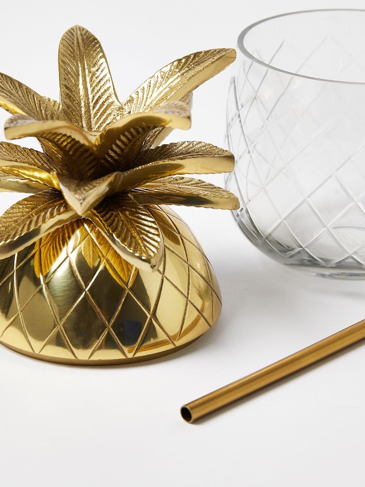 Oliver Bonas Gold Cocktail Pineapple Cup - Image 4 of 4