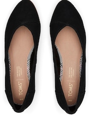 TOMS Black Jutti Neat Suede Shoes - Image 4 of 5