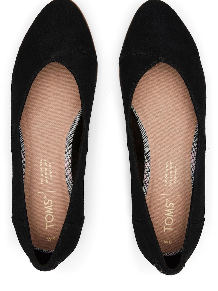Toms Flats Toms Jutti Black Suede Buy TOMS Women's Jutti D'orsay