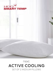Set of 2 Fresh Cooling Medium 100% Cotton Pillows - Image 5 of 5