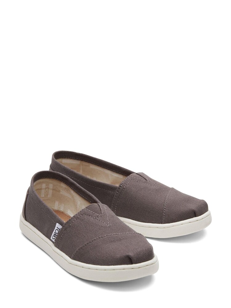 TOMS Vegan Classic Youth Grey Alpagata Shoes - Image 2 of 5