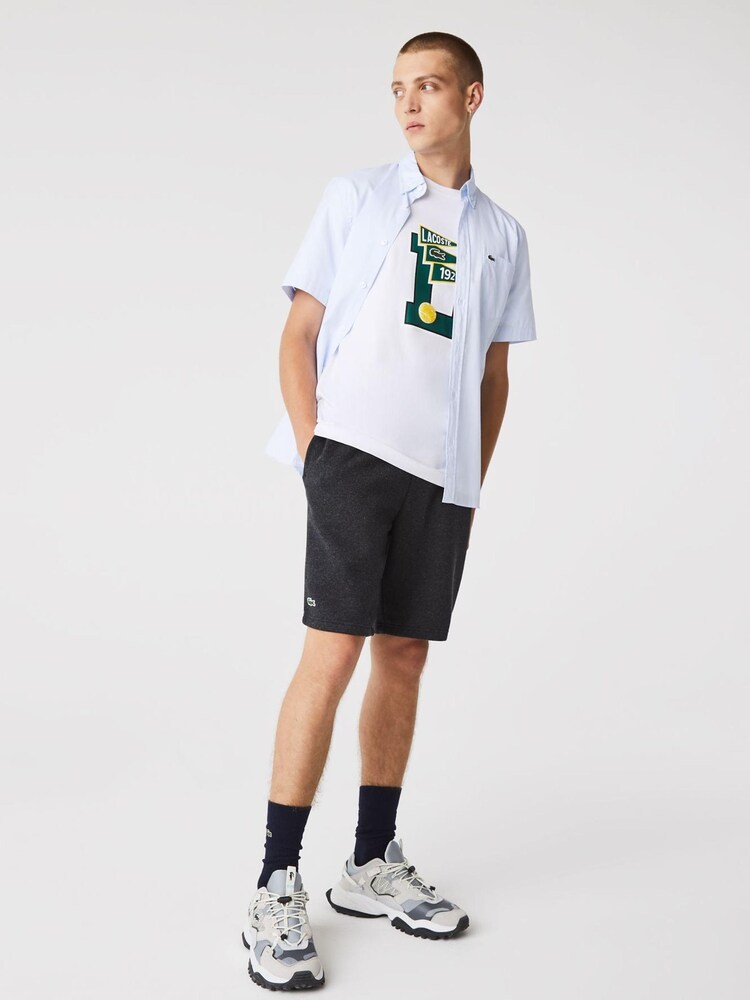 Lacoste Jersey Black Sweat Shorts - Image 1 of 6