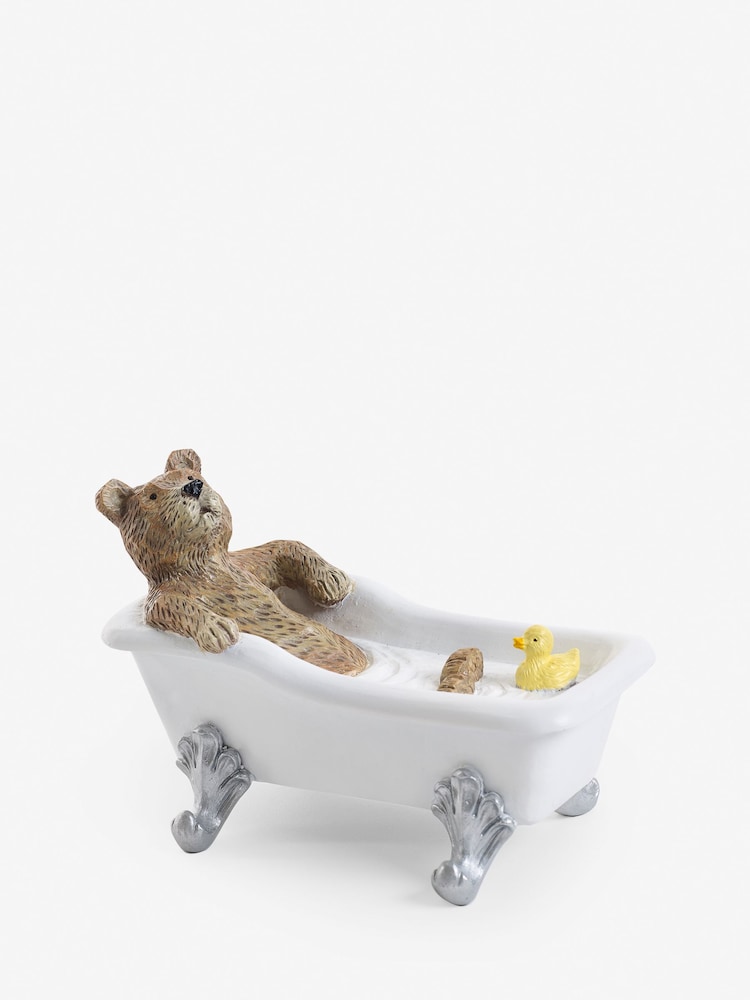 Natural Bear In Bath Decoration - Image 1 of 2 Natural Bear In Bath Decoration - Image 1 of 2