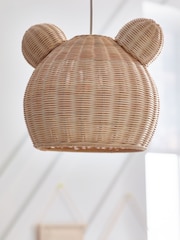Ours en peluche rotin facile à installer Abat-jour clair - Image 2 de 4