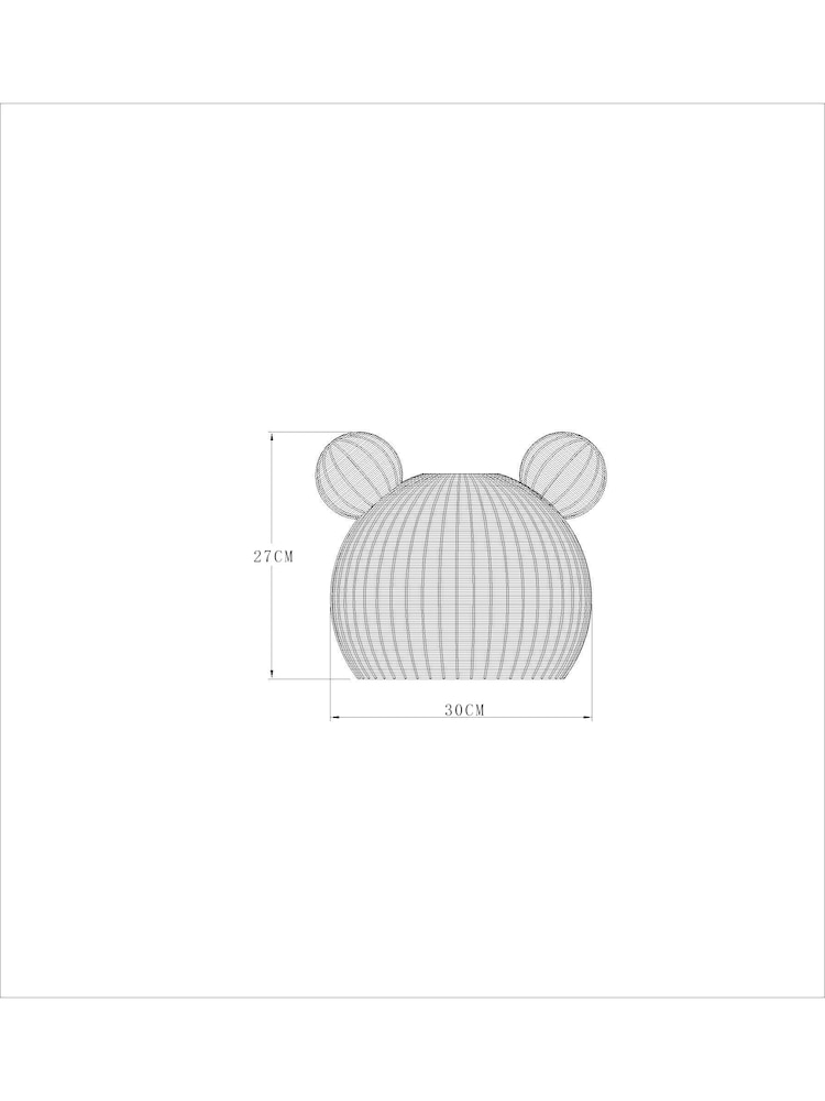 Natural Teddy Bear Rattan Easy Fit Light shade - Image 5 of 5