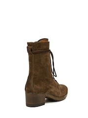 Celtic & Co Brown Block Heel Derby Boots - Image 5 of 5